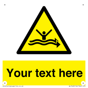 Custom Warning strong currents